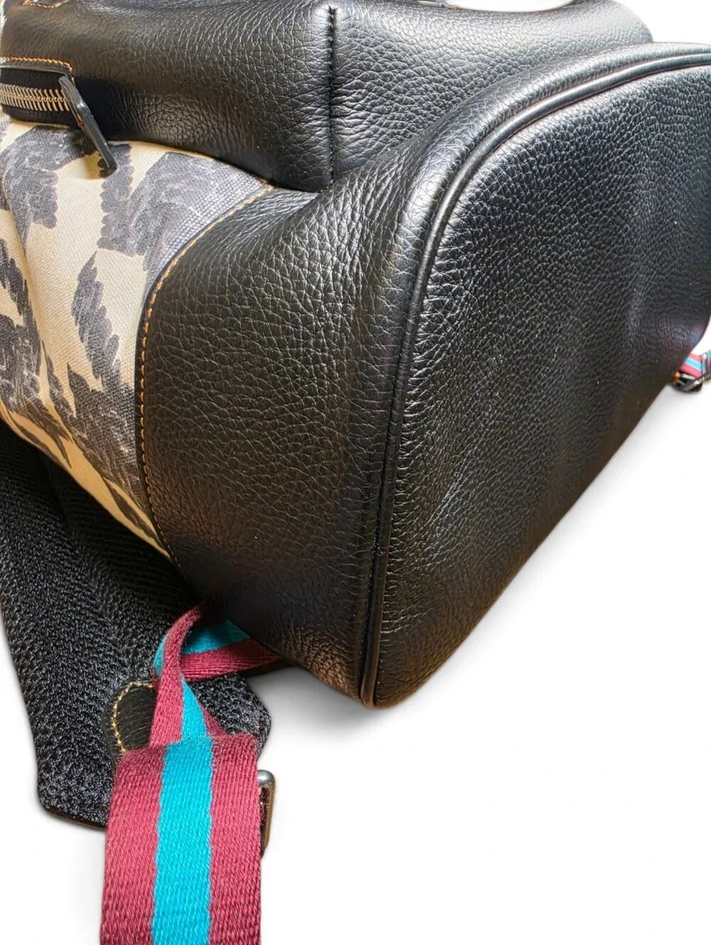 Coach West Houndstooth Print Backpack w/ Leather Trim CJ514 (Retail $550)